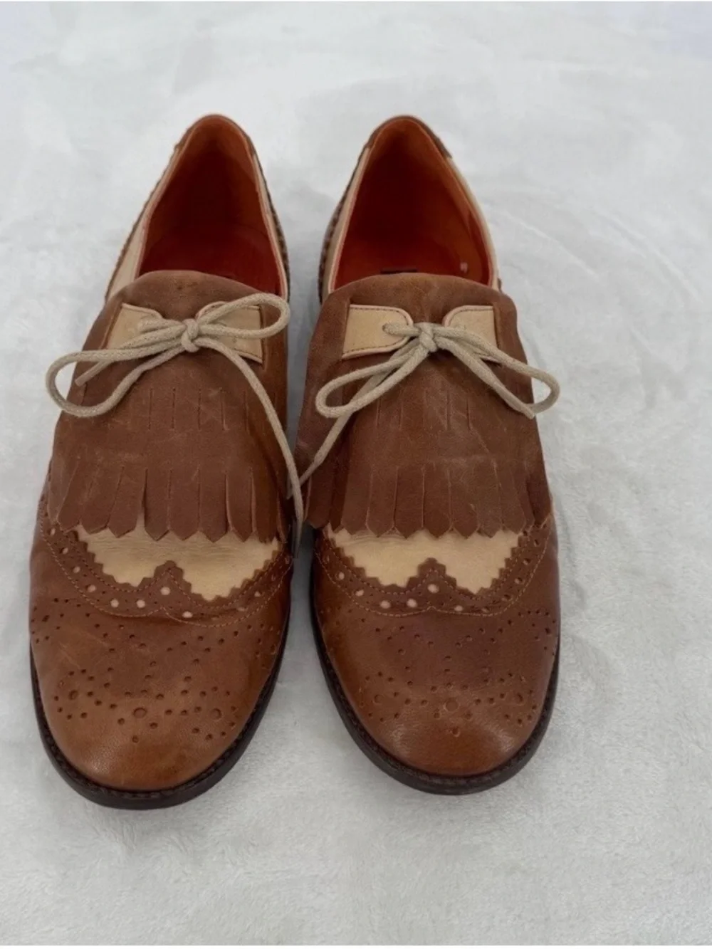 Steve Madden Miltie Oxford Shoes Women’s Size 8.5 Two-tone Kiltie Brogue